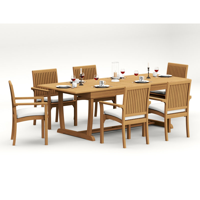Lua Outdoor - Piece Teak Dining Set, 6