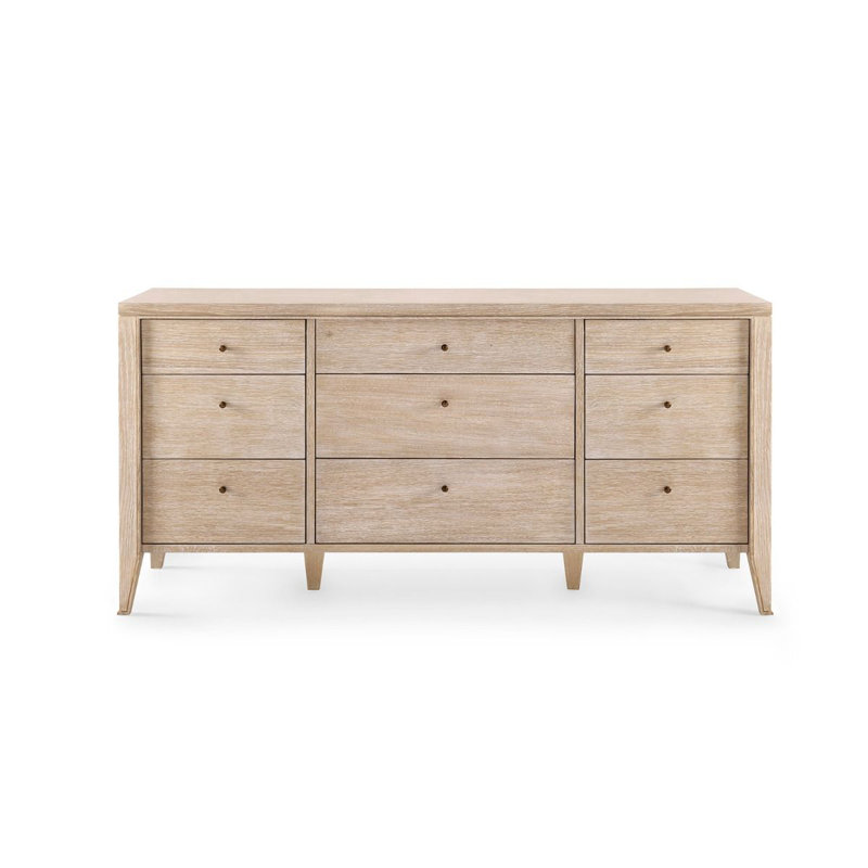 Paola 9 - Drawer Solid Wood Dresser