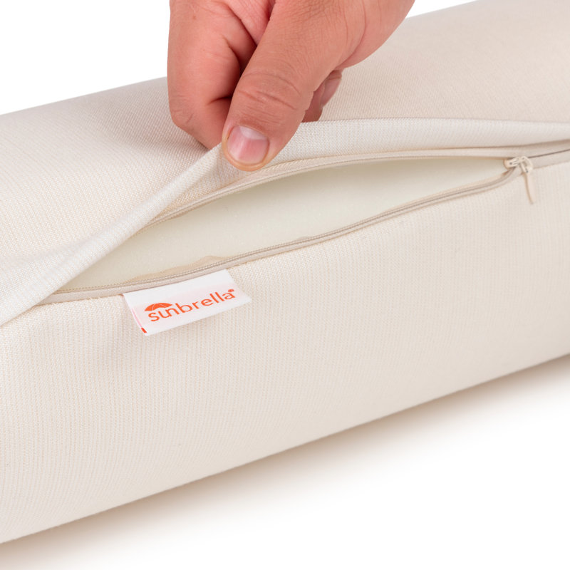 Traversin à col avec fermeture à glissière Austin Horn Classics Sunbrella, Coquille d'œuf