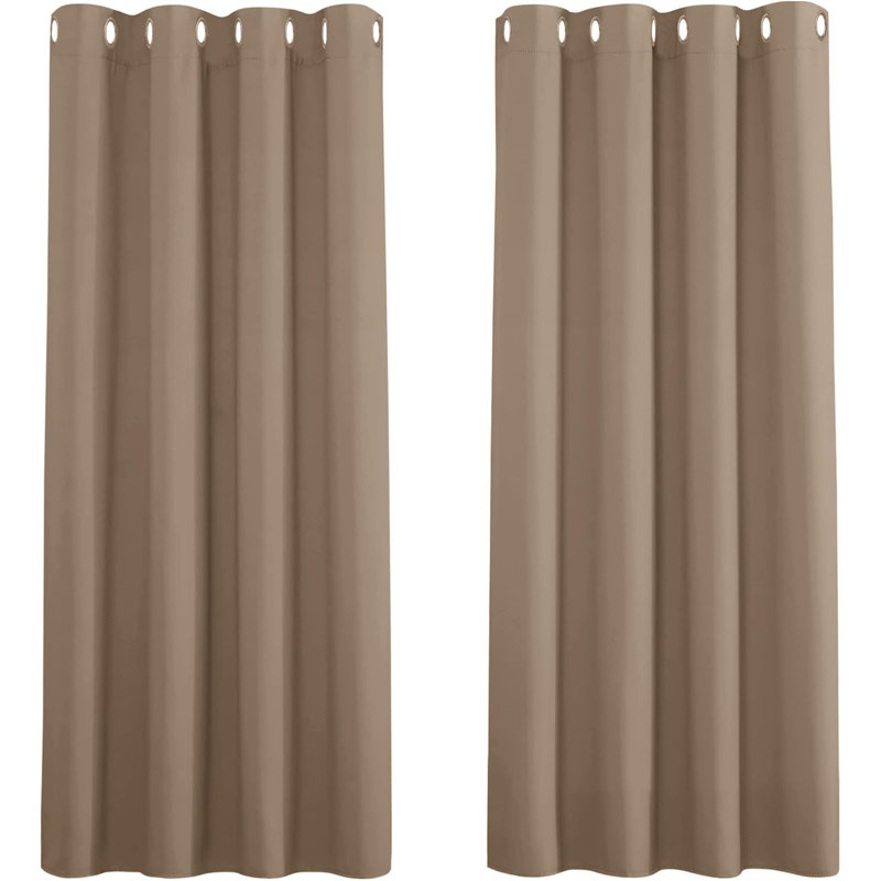 Blackout Curtain Pair, Mocha