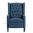 Comfortable Blue Recliners With Modern Wing Design