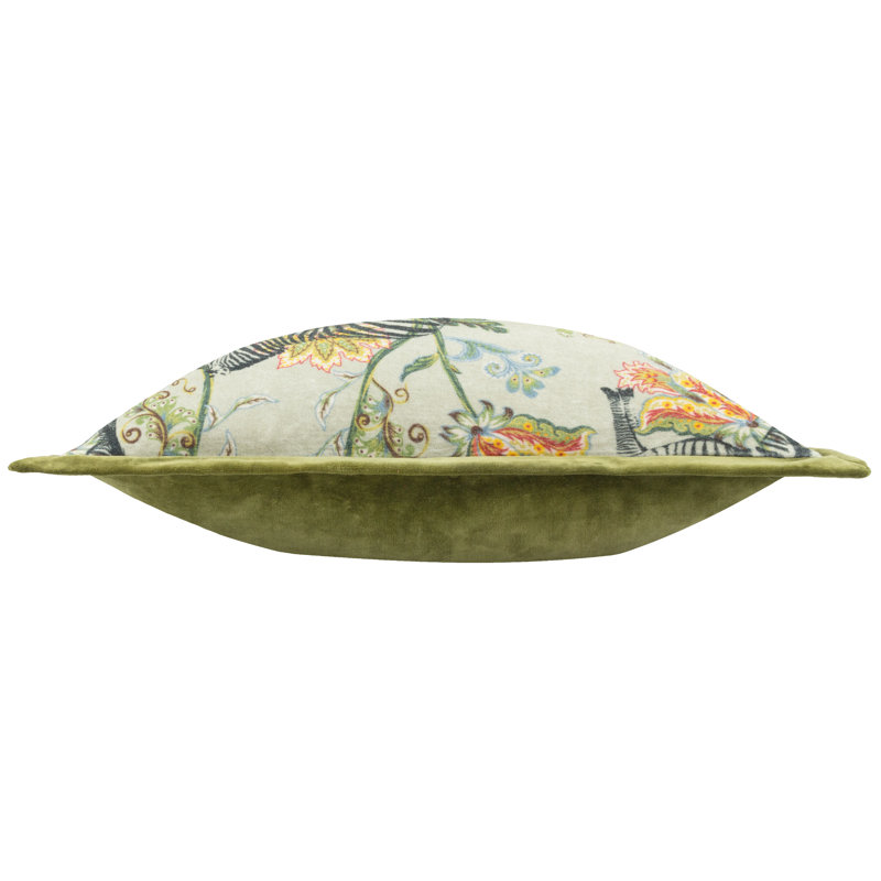 Ventura Abstract Green Square Cushion Cover