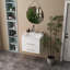 Meuble-lavabo mural blanc brillant 24 po-614455007