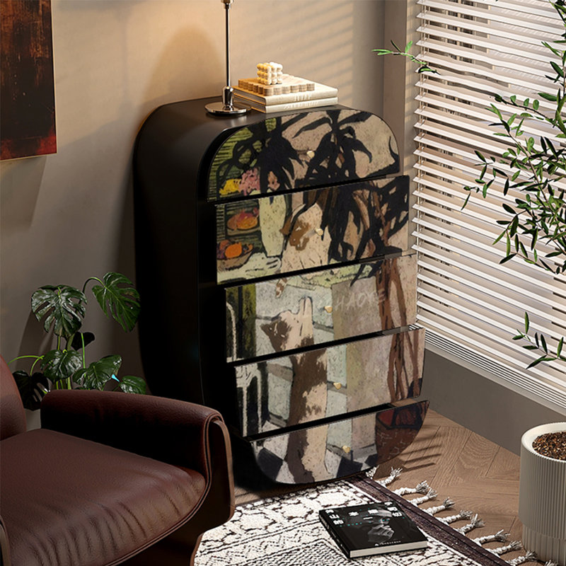 Commode à tiroirs moderne en bois