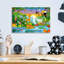  «Jungle Adventure» par DoodleScapes, art mural en verre acrylique, 16 po x 12 po
