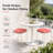 Outdoor Patio Chair Cushions, Water-Repellent U-Shape Thick Foam SeatCushions with Ties,17"x16"x2" All-Weather Cushions for Garden,Patio & Dining Chairs Set-450950497