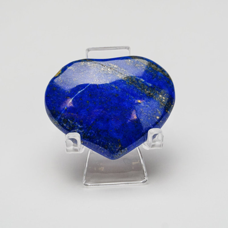 Cœur en lapis-lazuli poli d'Afghanistan (0,02 lb)