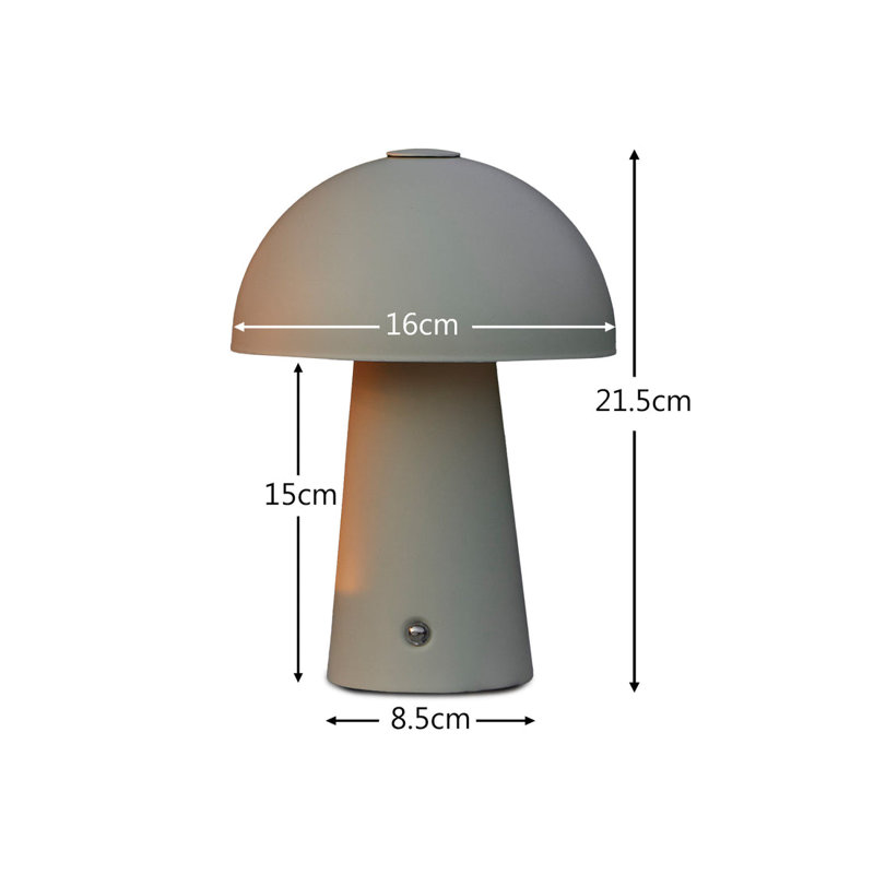 Deira Metal Table Lamp, Grey
