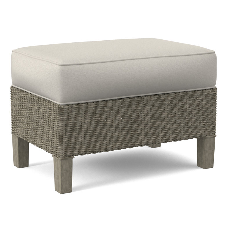Repose-pieds standard 25 po Gibraltar, Pierre de foyer, Tissu performance blanc 0851-94