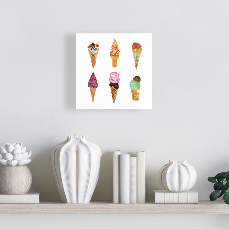 " Ice Cream Cones " Painting Print