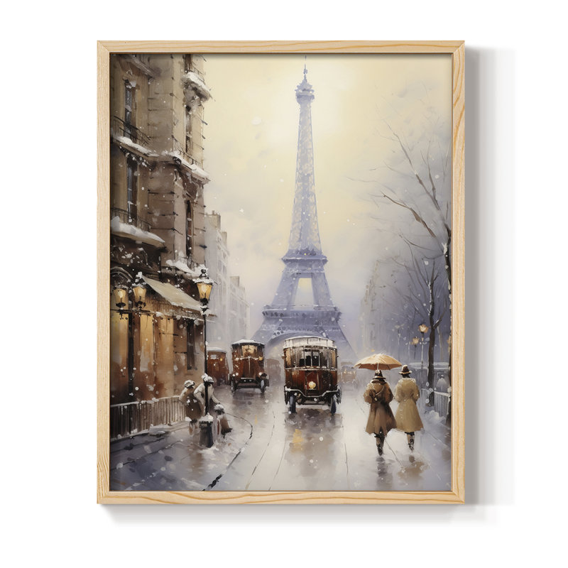 «Christmas Holiday Art», reproduction d'art encadrée - bois massif, H 11 po x l 9 po, Natural