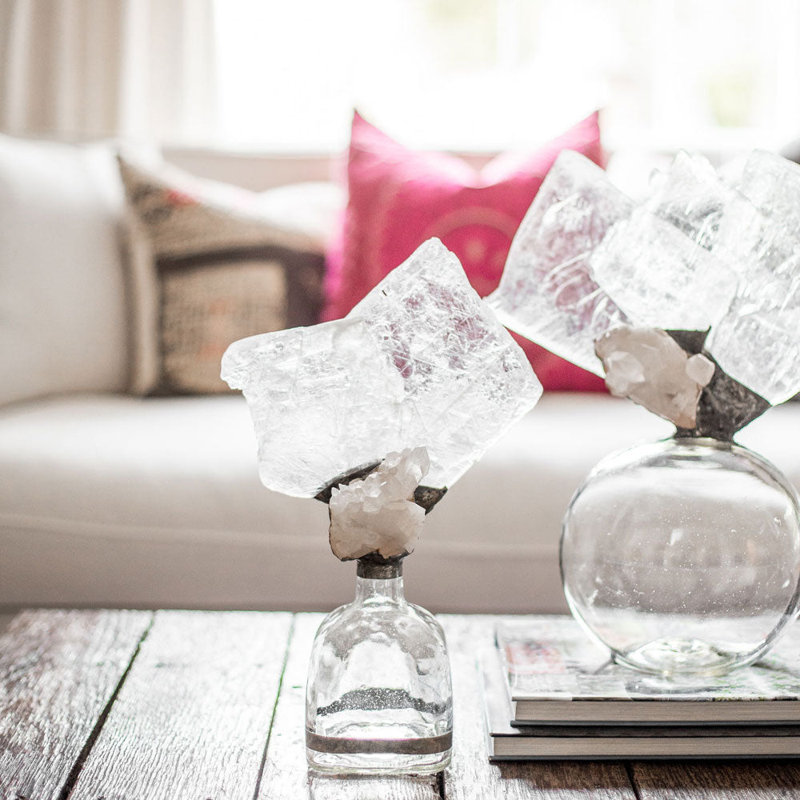 Selenite Handmade Decorative Bottles