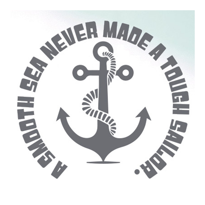 Nautical & Beach Wall Decal, Grey