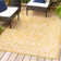 Kisha Bohemian Medallion Textured Weave Yellow/Cream Indoor/Outdoor Rug