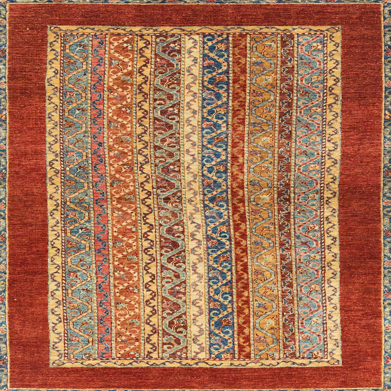 Abstract Indoor Rug, Square 8'