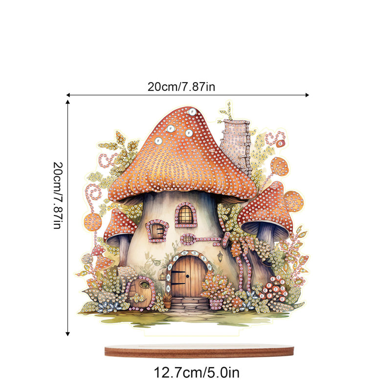 Frauke 5D DIY Fantasy Mushroom House Diamond Painting Kit 