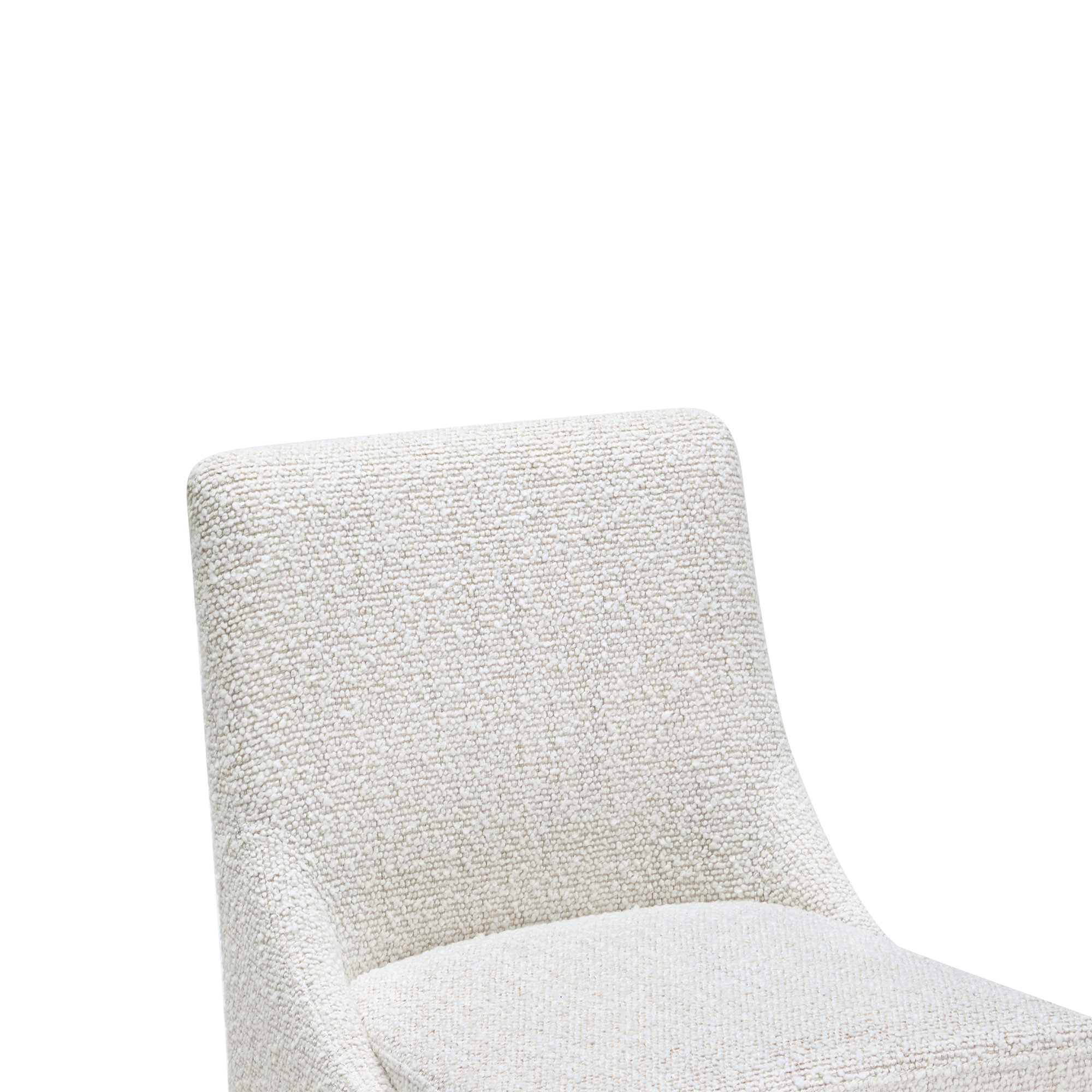 Niara Upholstered Counter & Bar Stool, Merino Pearl/Performance Tweed, Counter Stool (26” Seat Height)