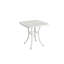 Bistro en fonte d'aluminium 3 pièces - 2 chaises et 1 table avec coussin blanc pour les espaces extérieurs Robuste et facile à assembler