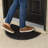 Half Moon Rubber Door Mat 23.5 x 15.75 Inches