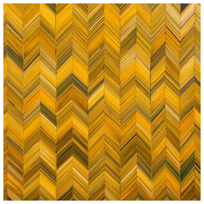 Rideaux jaunes à motif de chevrons, voilages et voilages à motif de chevrons - 1 panneau, Blocage, 50 po x 80 po - 1 panneau