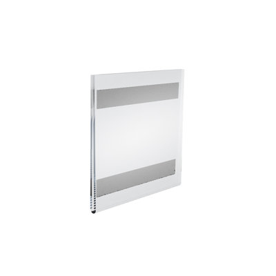 Porte-affiche arrière transparent en acrylique transparent l 5,5 po x H 5,5 po - carré, paquet de 10