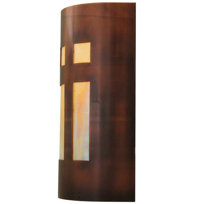 1 - Light Outdoor Bulkhead Light, Copper