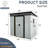 6Ft X 5Ft Metal Outdoor Storage Shed - - & - Large With Ventilation-125768945