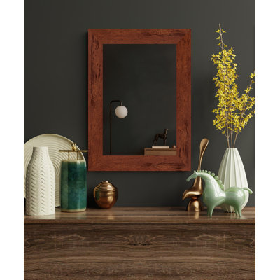 Gartha Engineered Wood Flat Wall Mirror