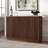 48" Fluted Buffet Table with Adjustable Shelves & Cable Management — Satin Walnut Transitional Sideboard for Dining Room | Alston-1557890388