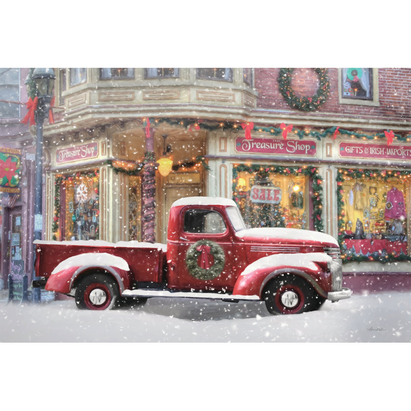 Noël au trésor 2886473, H 8 po x l 12 po, Non, Toile tendue