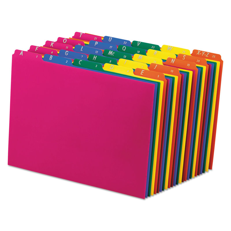Pendaflex® Poly Top Tab File Guides PVC / Vinyl Flat Files Open