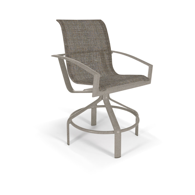 Icon Sling High Back Swivel Bar Stool, 24.5"