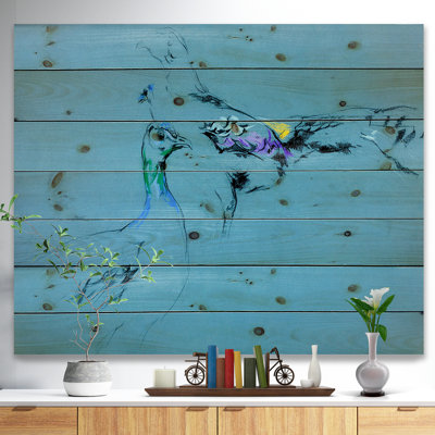 «Peacock and Peahen», impression