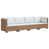 White Cushion/Natural Frame