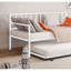 Lit de jour en métal 1 pièce avec couchette de style contemporain Jenette-328286004