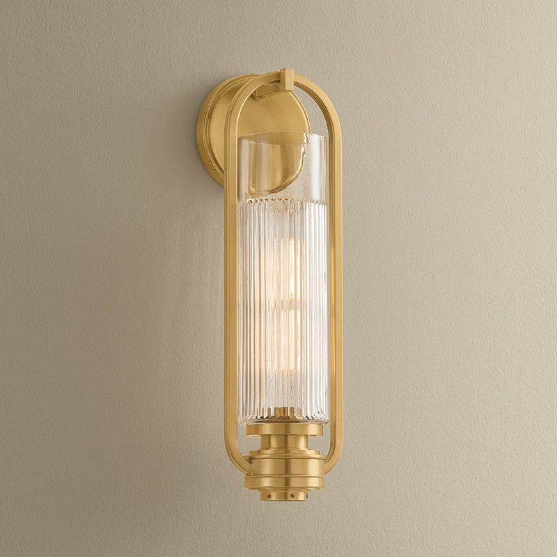 Binnewater Wall Sconce, Aged Brass