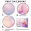 Peinture, lavande, dérive, brume mauve - art mural abstrait-1299119654-1299119652