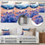 «Cornflowers Garden At The Barn On Slide III» - Art mural en métal-1330720160