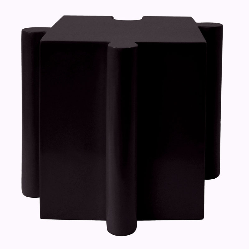 Table d'appoint casse-tête, table modulaire à bords convexes MGO, Noir