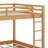 Queen Over Queen Bunk Bed With Trundle, Wood Bunk Beds With Guardrails And Ladders-1272796761