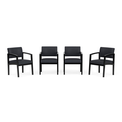 Lenox Wood Waiting Reception Commercial Grade Furniture Set / 4-Guest Chair