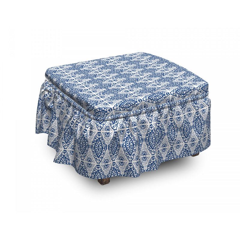 Housse pour ikat shibori bohémien repose-pieds