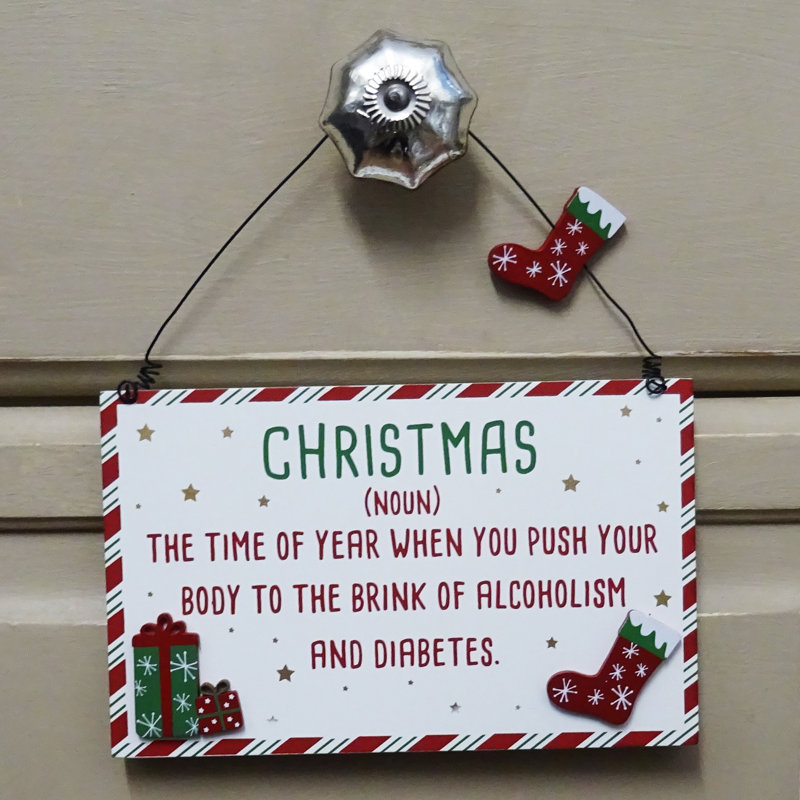 Brink Of Alcoholism Wooden Plaque
