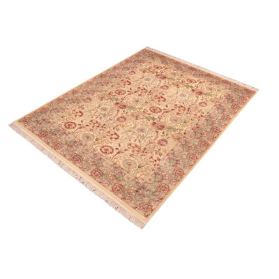 Oyer Wool Floral Indoor Rug