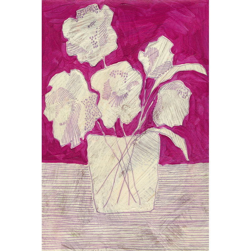 Fuchsia Arrangement I by Regina Moore - Wrapped Canvas Painting, 30cm H x 20cm W