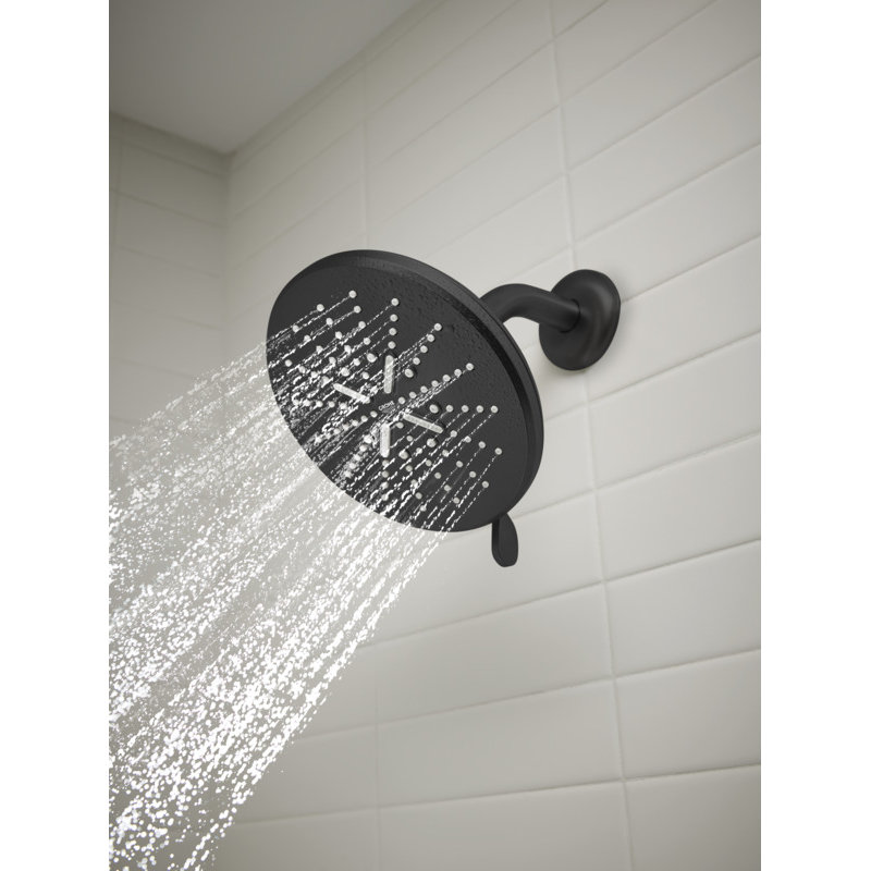 Rainshower 1/2-Inch Handheld Shower Wall Union, Matte Black