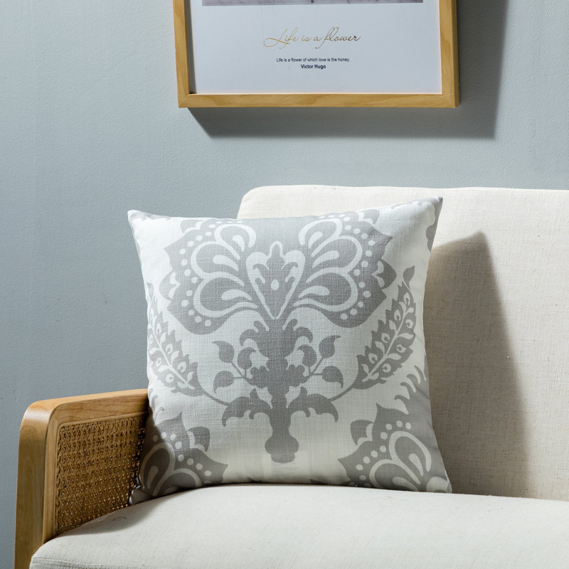 Coussin Vienna, Gris, Mélange de duvet