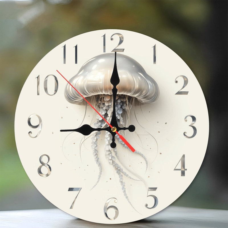 Horloge murale méduse