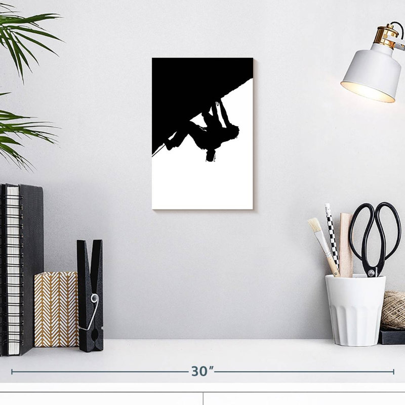 Silhouette d'escalade, H 12 po x l 8 po