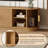 70" Fluted TV Stand with Hideaway Tambour Sliding Doors & Golden Handles for TVs up to 75"-1220153390